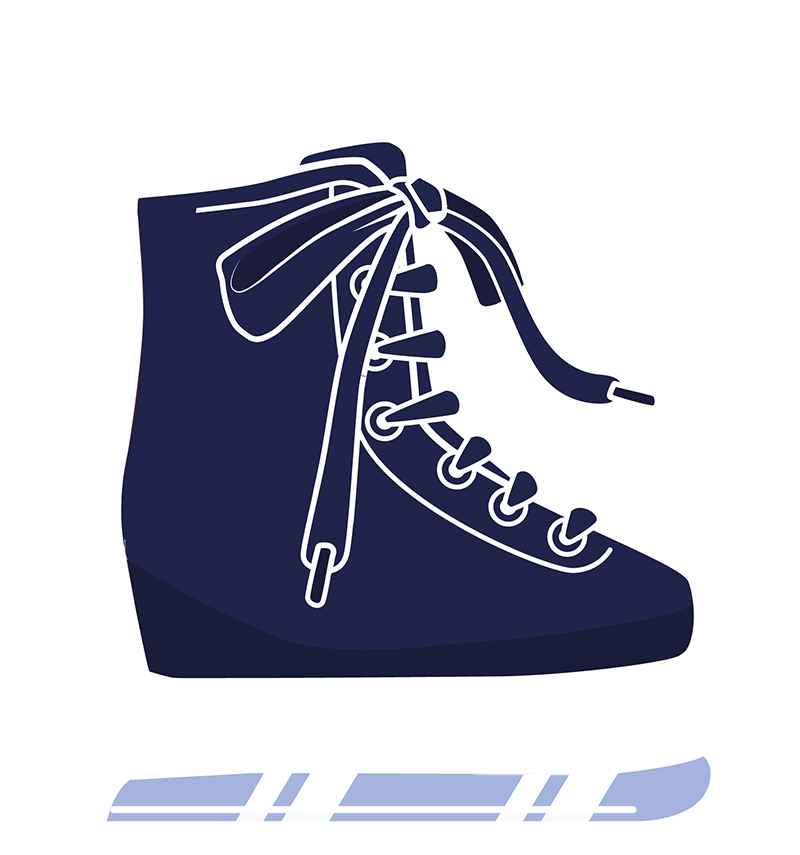 illustration de patin de hockey